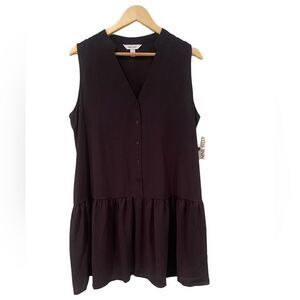 Nine West  Women's Black Sleeveless Mini Dress